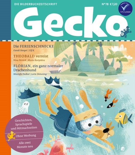 Gecko Nr. 78 Titelgeschichte Theobald verreist von Nina Petrick illustriert von Maria Karipidou